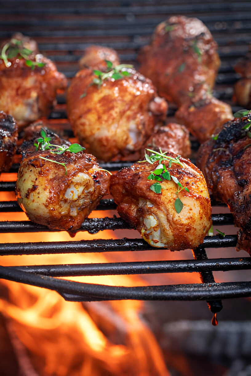 Grillitud kanakoivad vürtsika marinaadiga